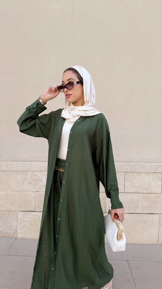 Airy Layers Set in Olive