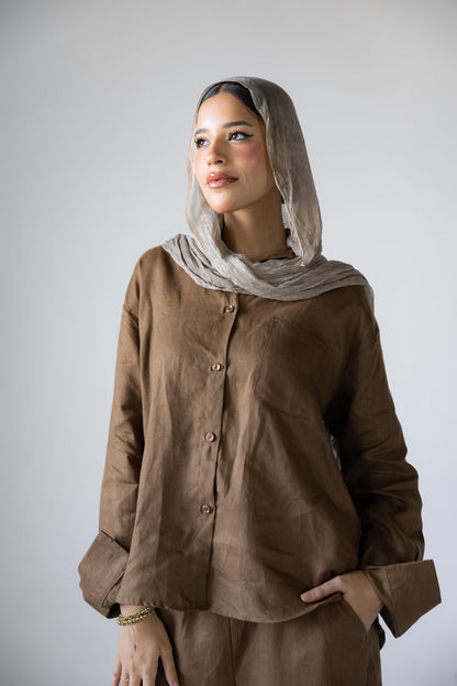 Mocha Linen Set