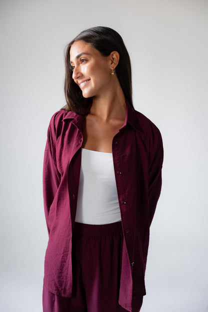 Breezy Set – Burgundy