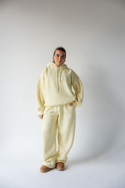 Butter Yellow Hoodie Set