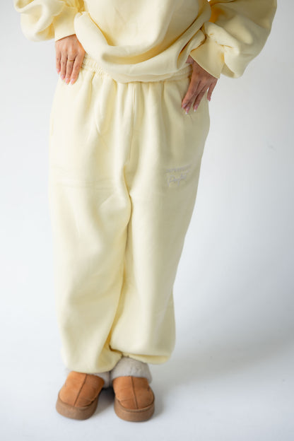 Butter Yellow Crewneck Set