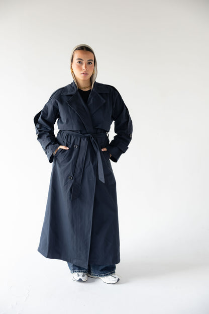 Trench Coat in Navy