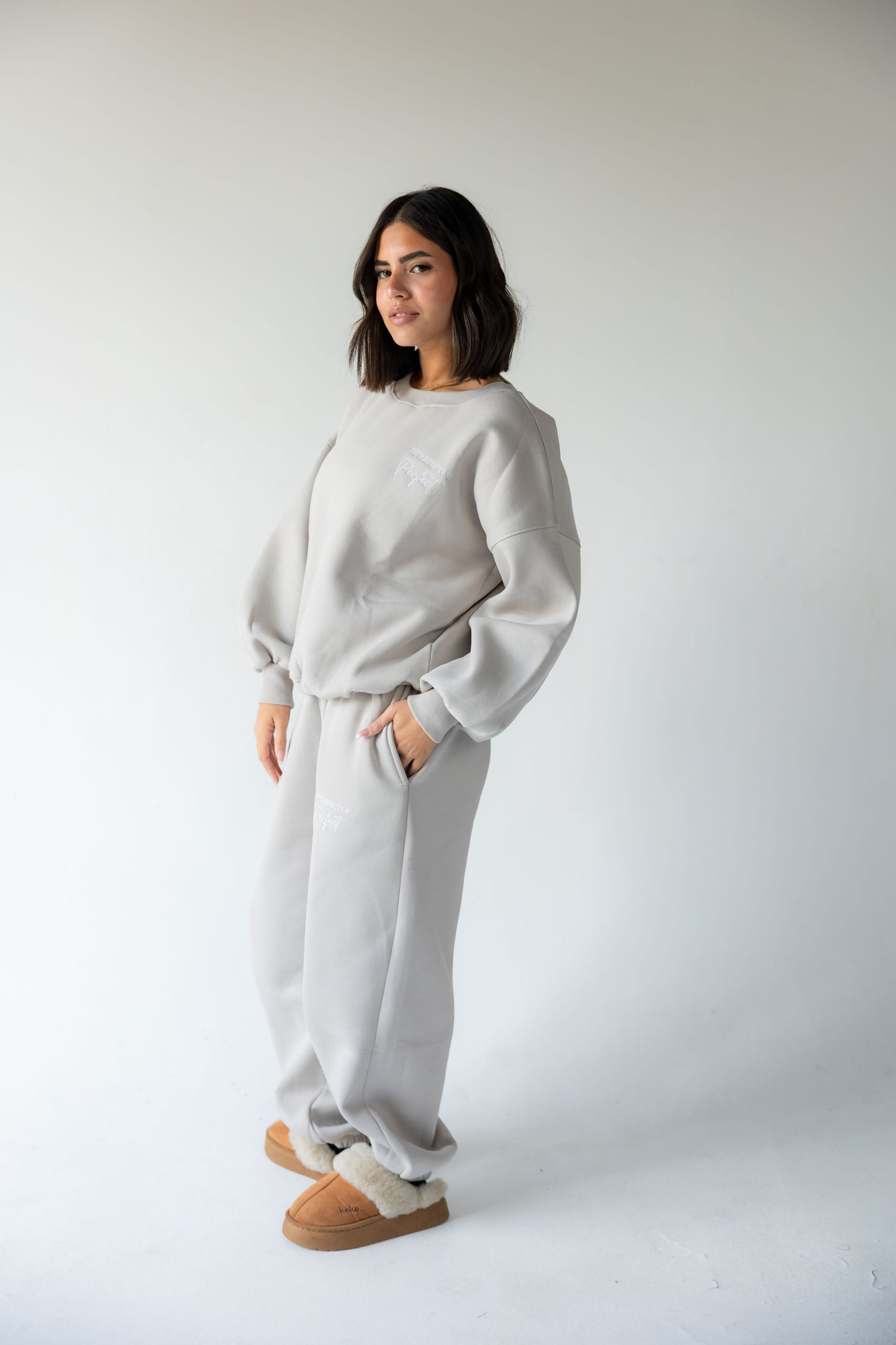 Light Grey Crewneck Set