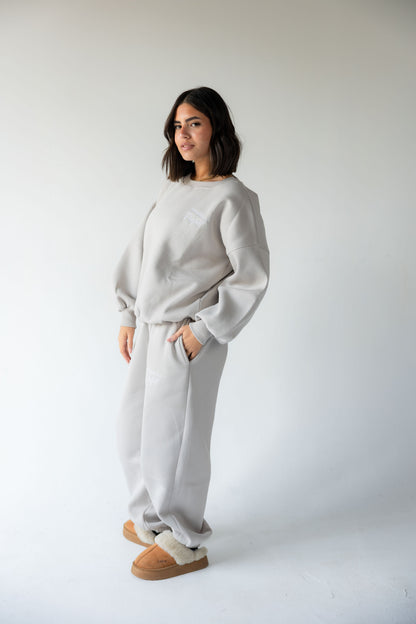 Light Grey Crewneck Set