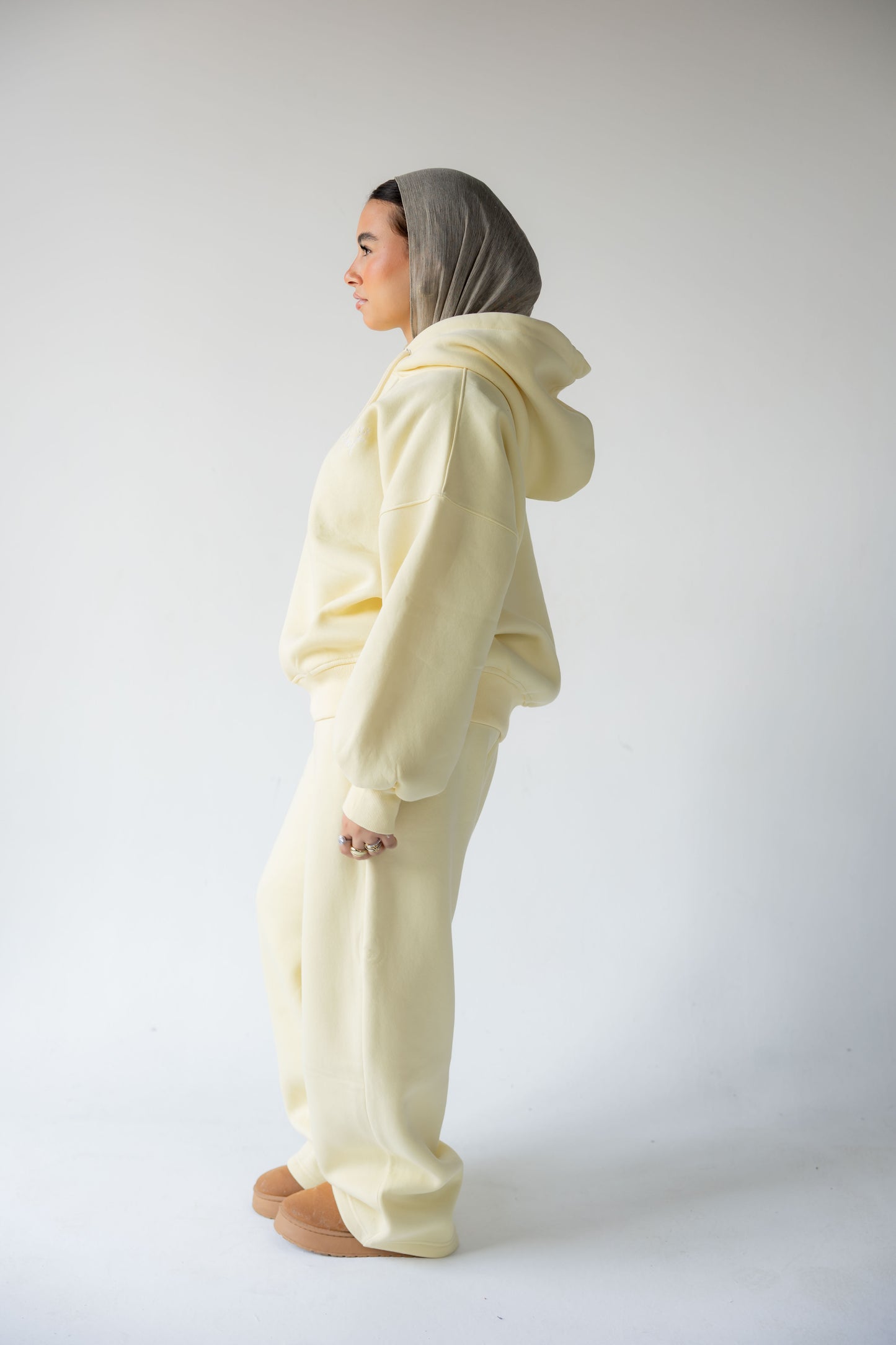Butter Yellow Hoodie Set