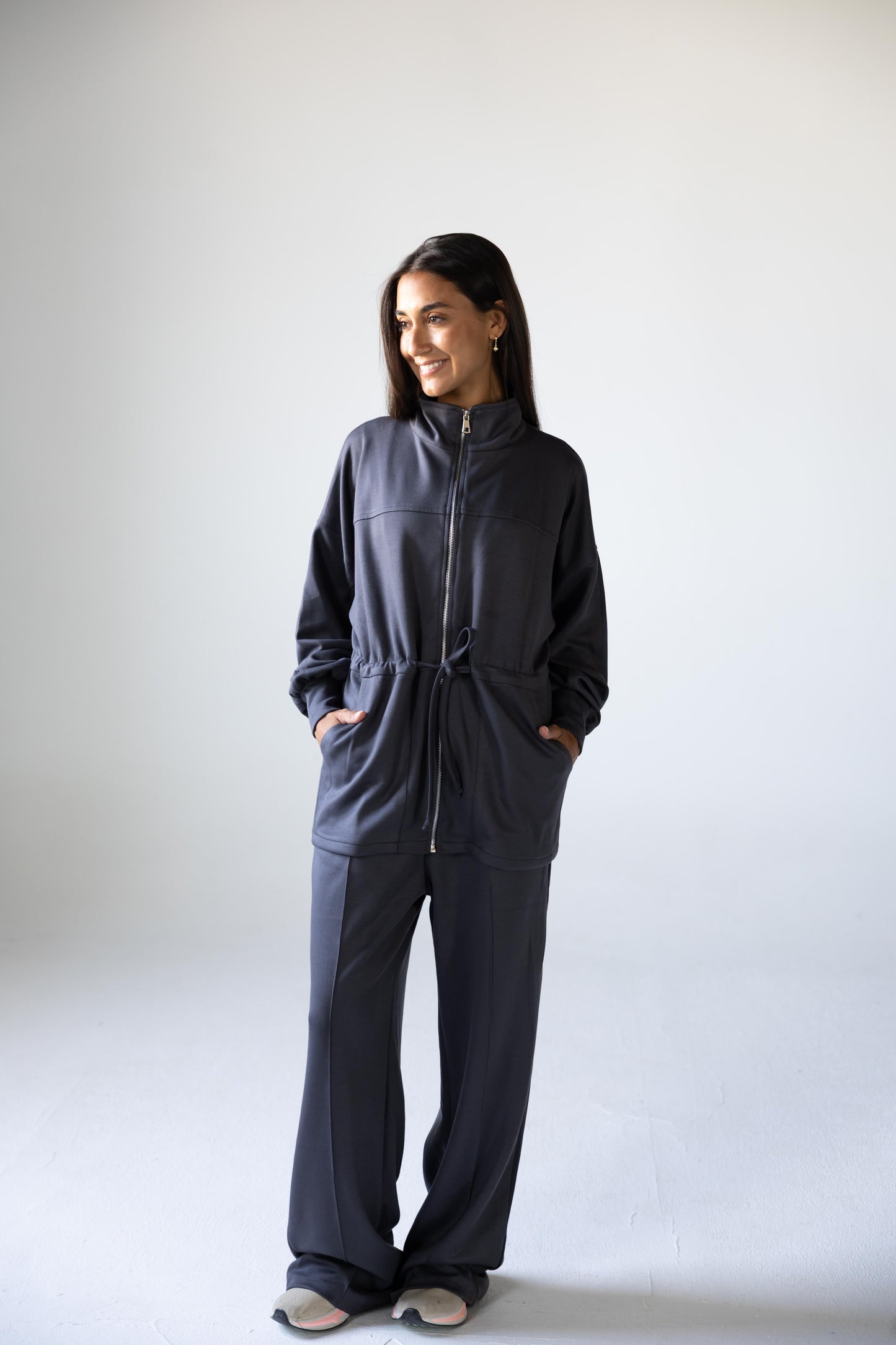 Oysho Summer Set in Dark Grey