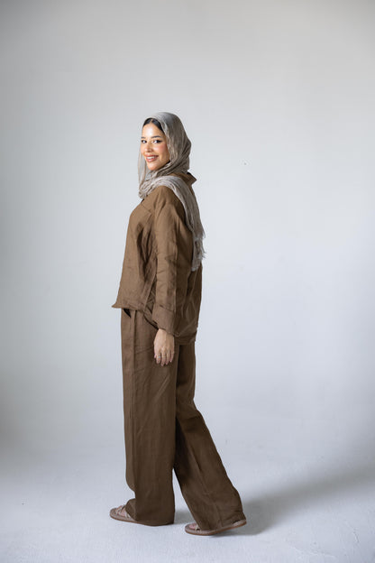 Mocha Linen Set