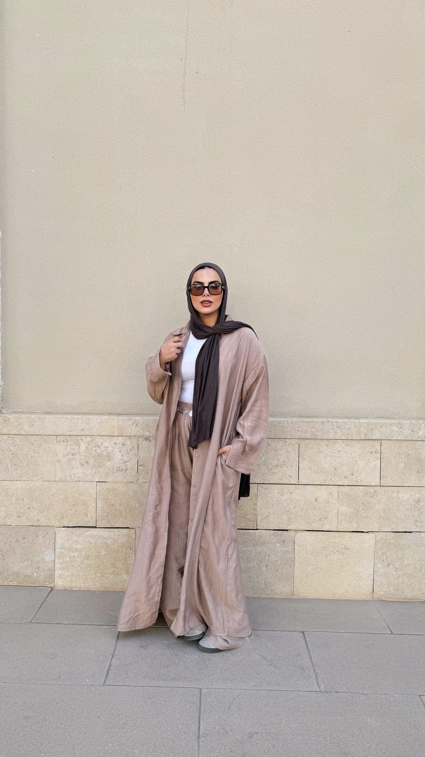 Airy Layers Set in beige