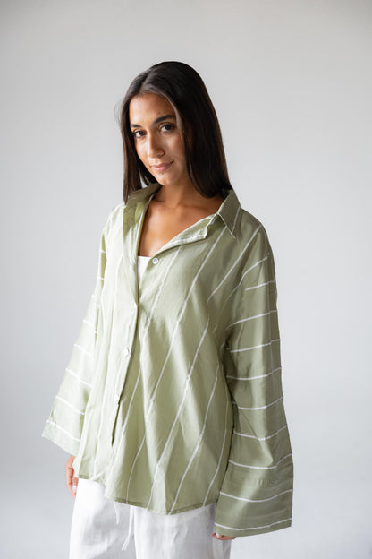 Matcha Stripe Shirt