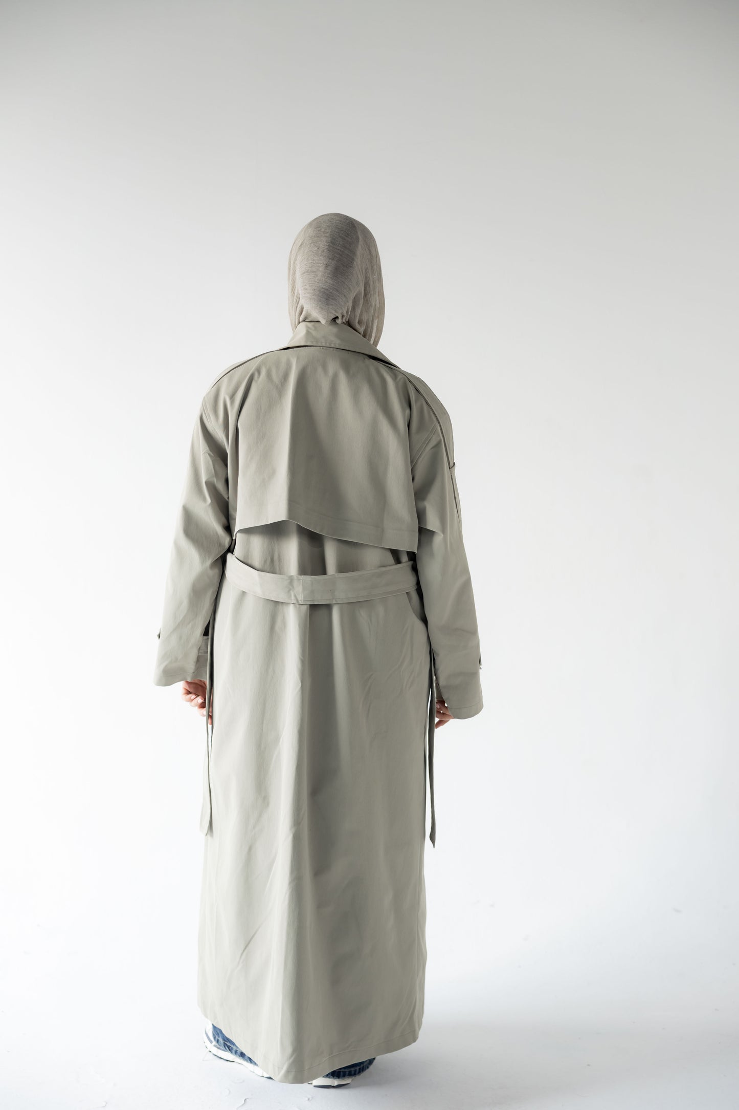 Trench Coat in Matcha