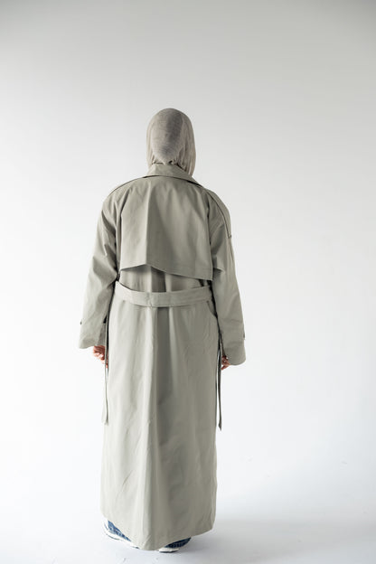 Trench Coat in Matcha