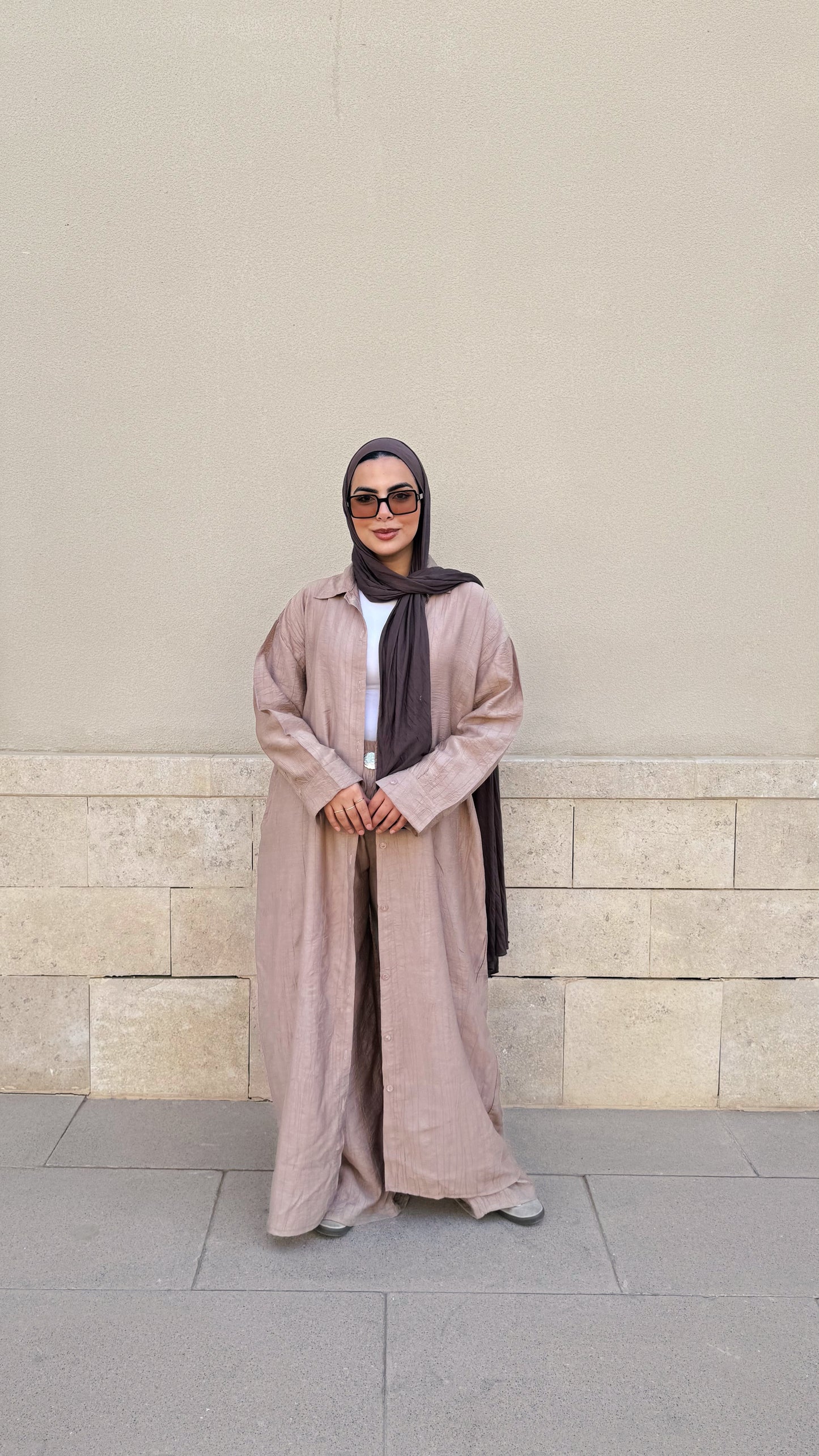 Airy Layers Set in beige