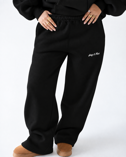 Black Loose Fit Sweatpants