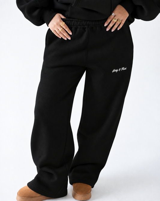 Black Loose Fit Sweatpants