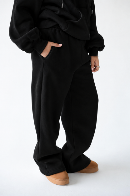 Black Loose Fit Sweatpants