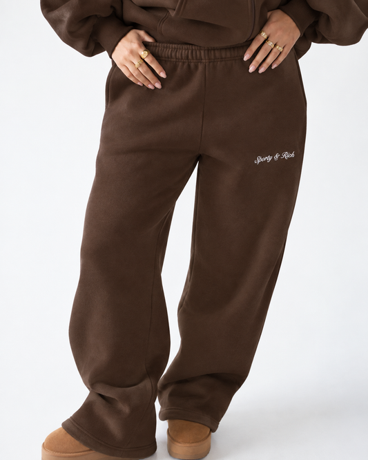 Brown Loose-fit Sweatpants