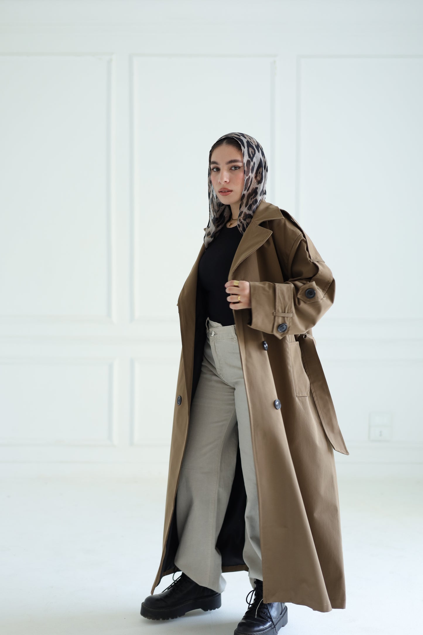 Trench coat in Mocha