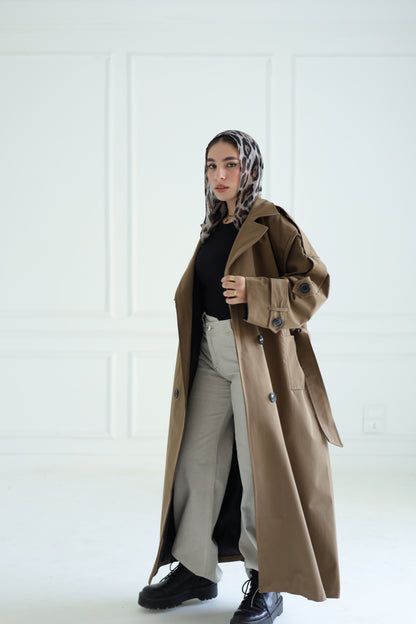 Trench coat in Mocha