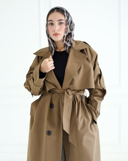 Trench coat in Mocha