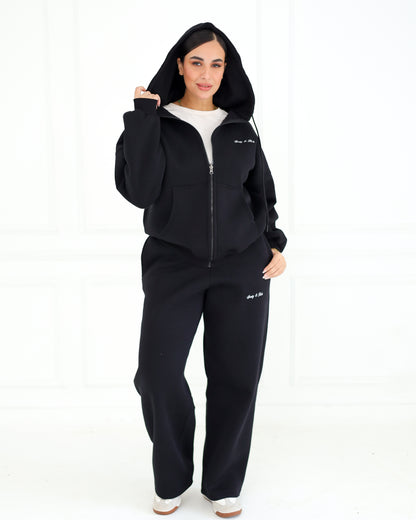 Black Loose Fit Sweatpants